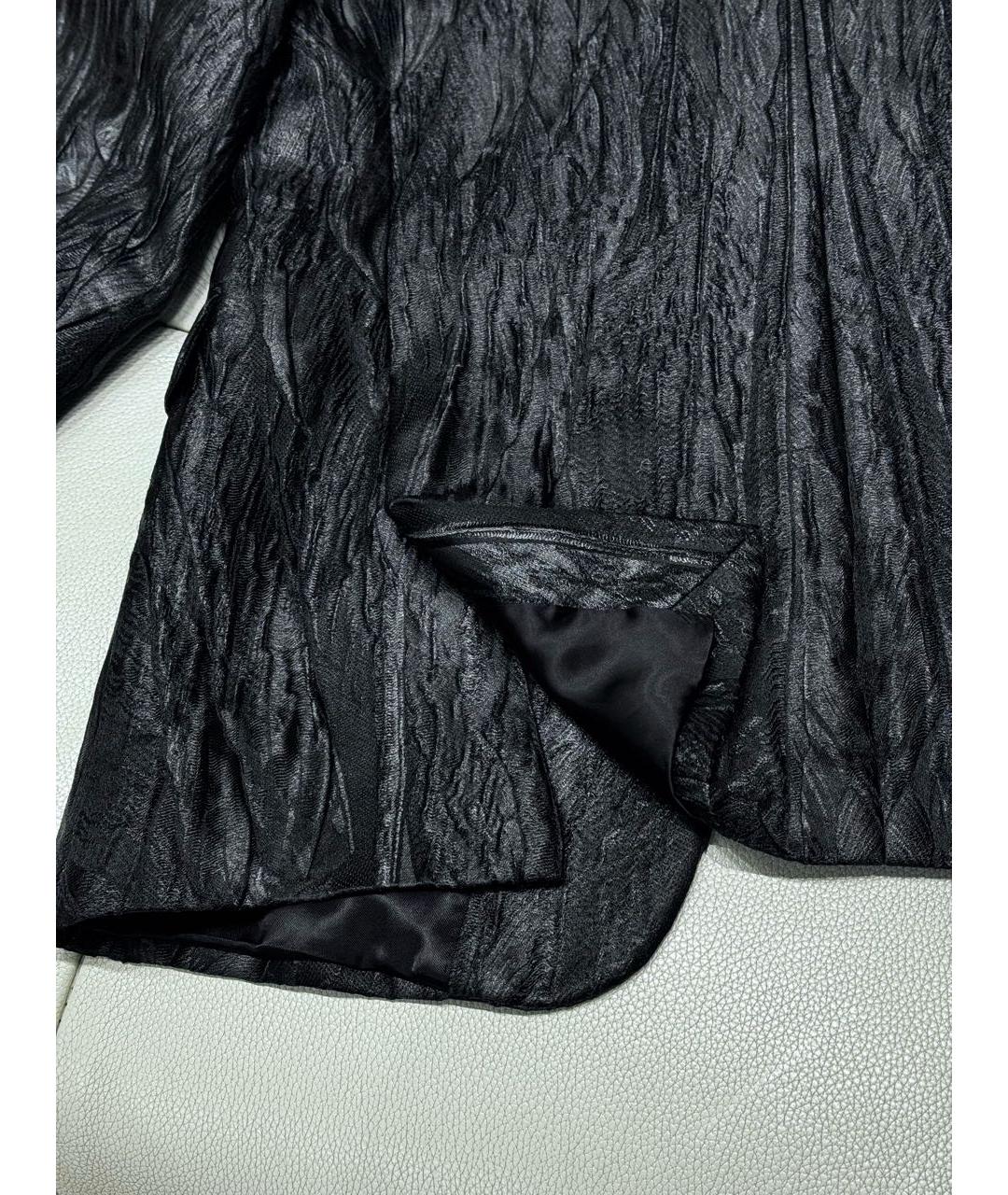 ALEXANDER MCQUEEN Черный шелковый пиджак, фото 6