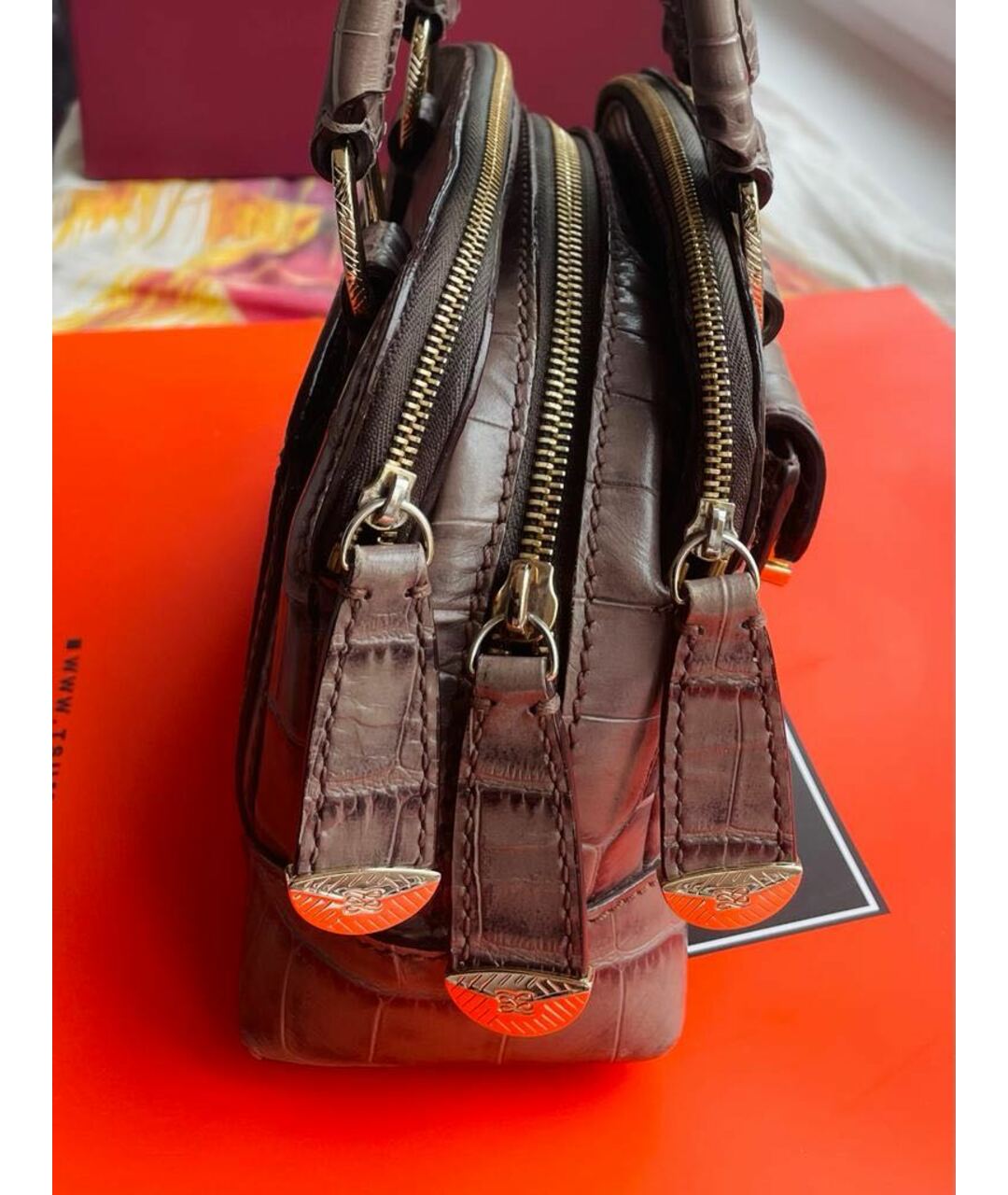 LANCEL Бежевая кожаная сумка тоут, фото 3