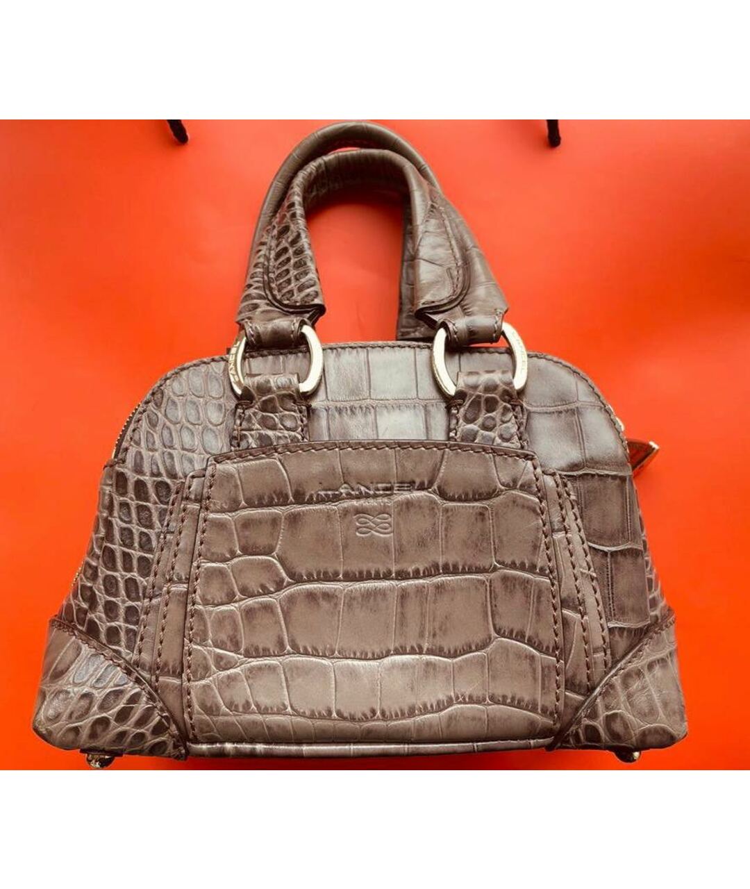 LANCEL Бежевая кожаная сумка тоут, фото 2