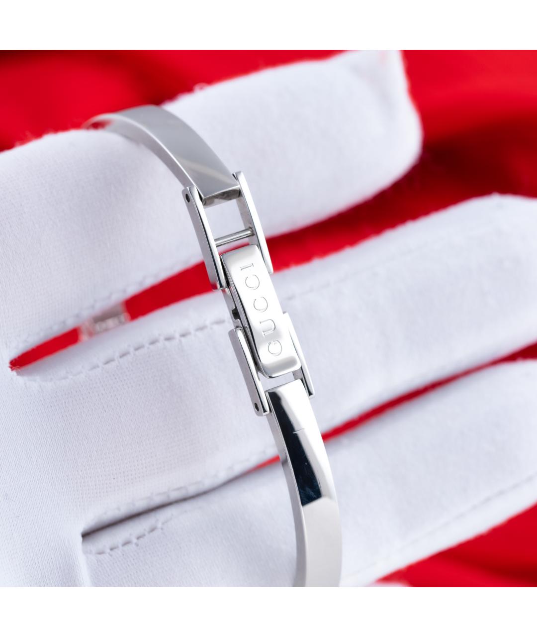 GUCCI Бордовые металлические часы, фото 6