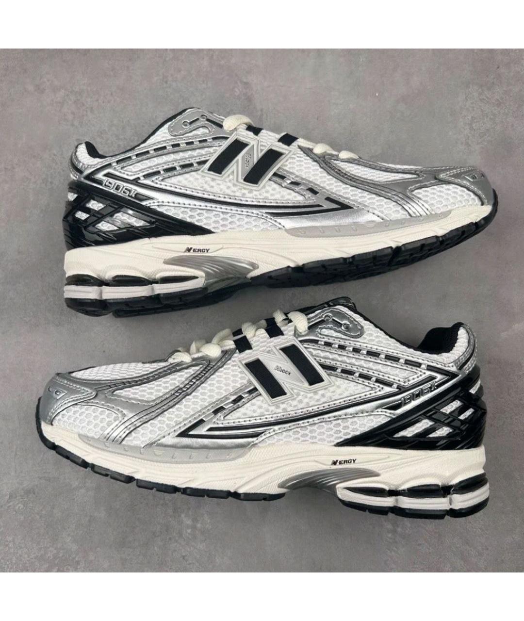 NEW BALANCE Белые текстильные низкие кроссовки / кеды, фото 2