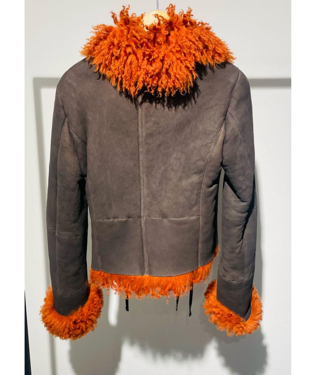 ACNE STUDIOS Коричневая меховая дубленка, фото 2