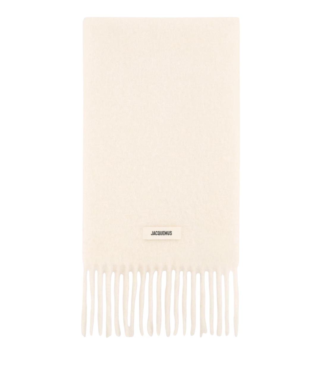 JACQUEMUS Бежевый шерстяной шарф, фото 1