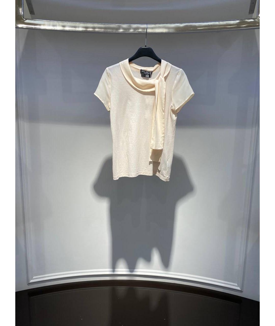 FERRAGAMO Бежевая блузы, фото 3