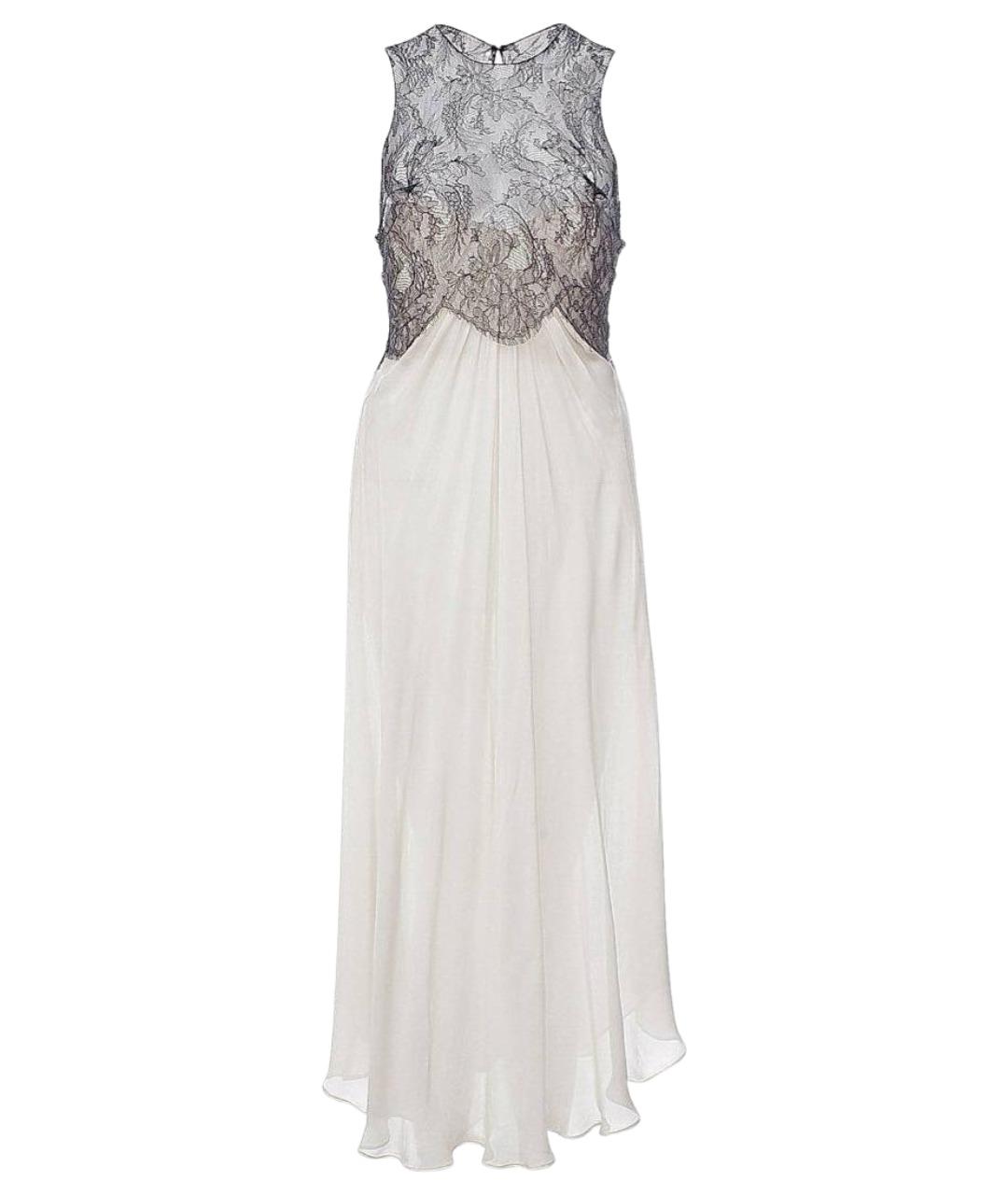 ROBERTO CAVALLI Белое шелковое коктейльное платье, фото 1