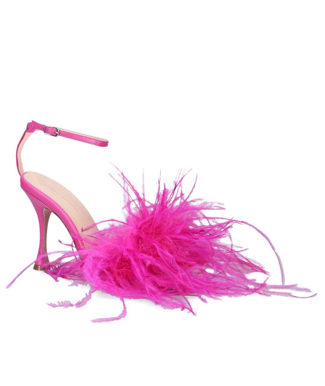 MAGDA BUTRYM Розовые кожаные босоножки, фото 2