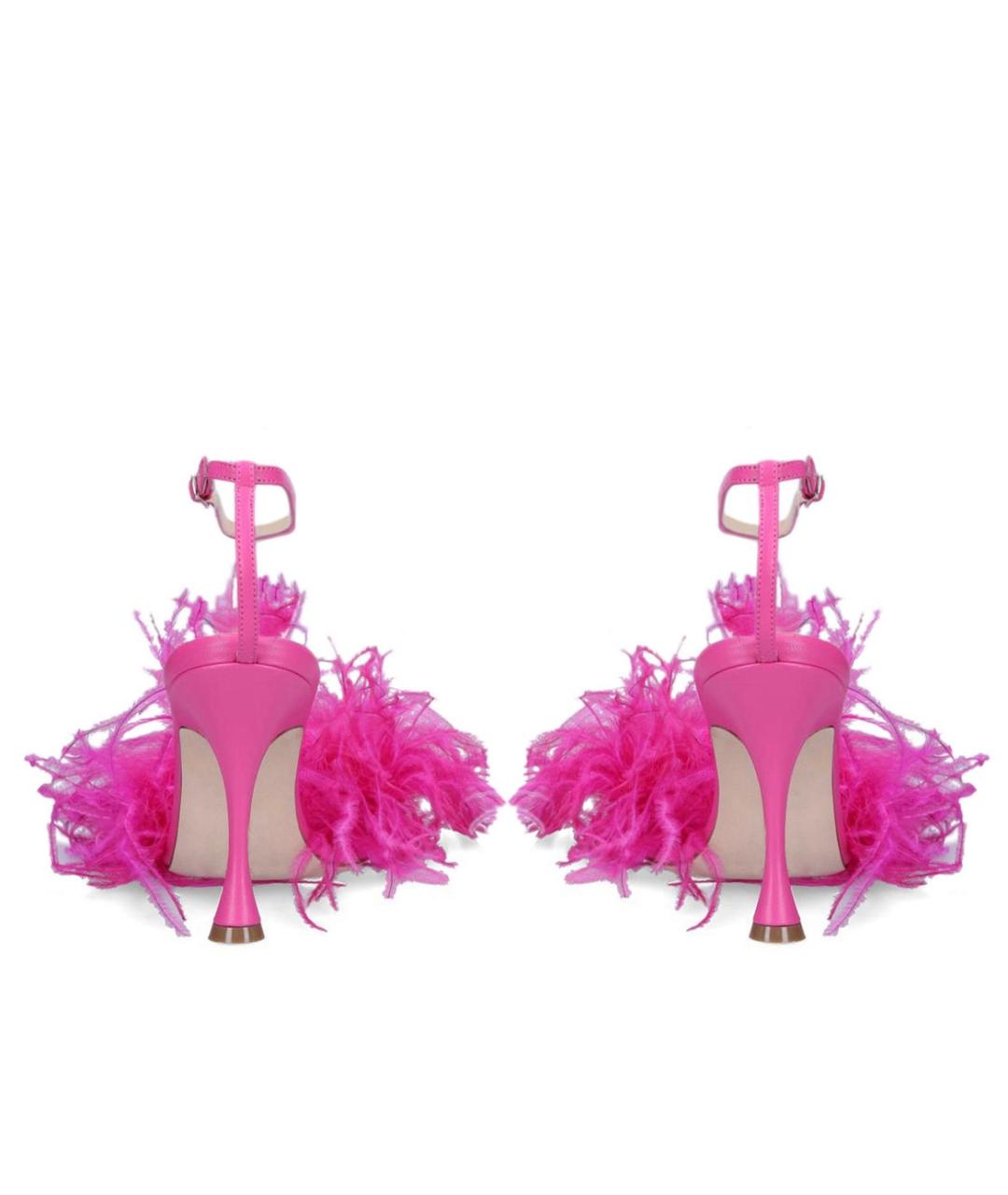 MAGDA BUTRYM Розовые кожаные босоножки, фото 4