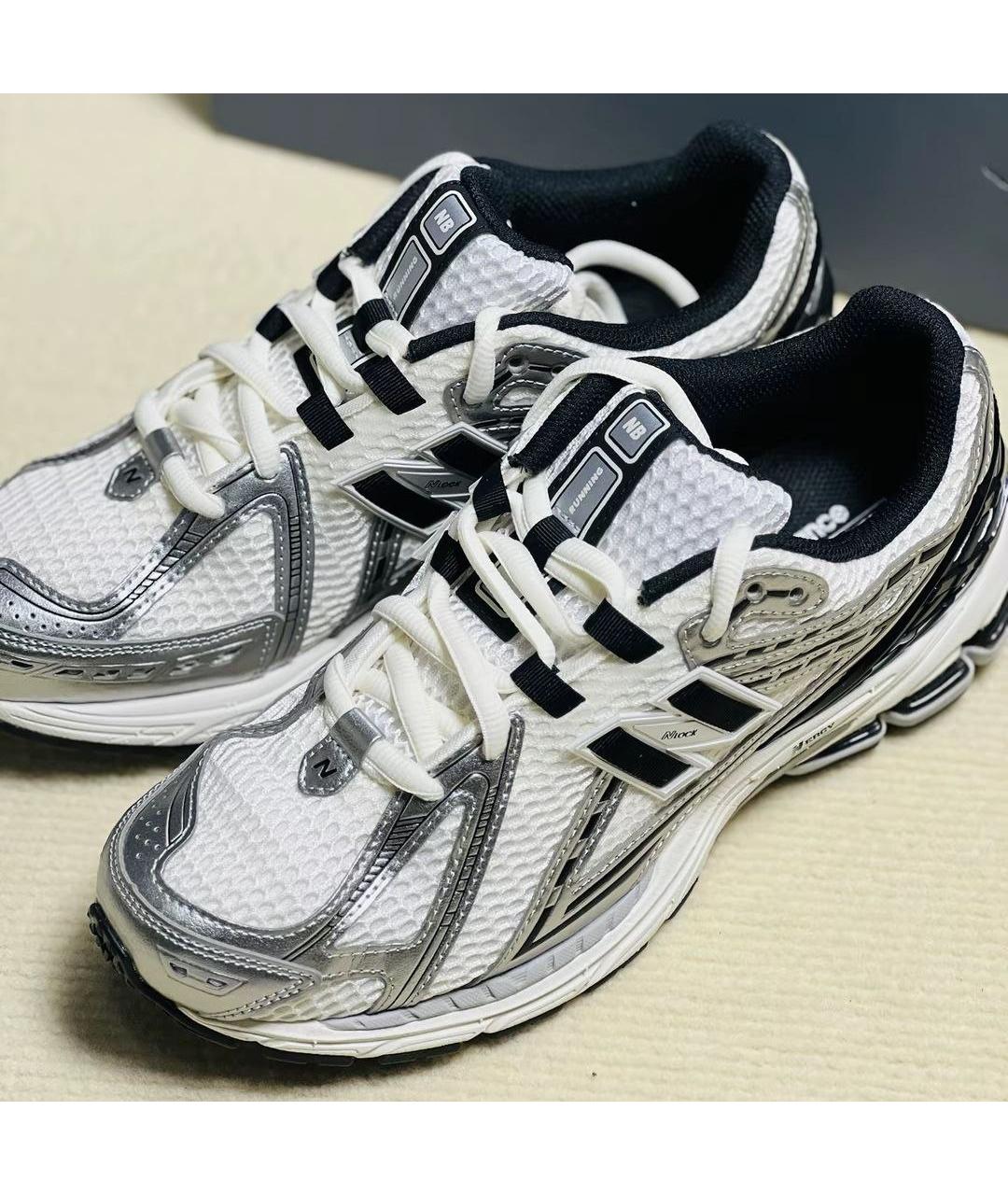 NEW BALANCE Белые текстильные кроссовки, фото 5