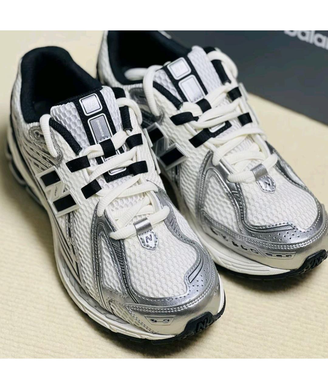 NEW BALANCE Белые текстильные кроссовки, фото 2