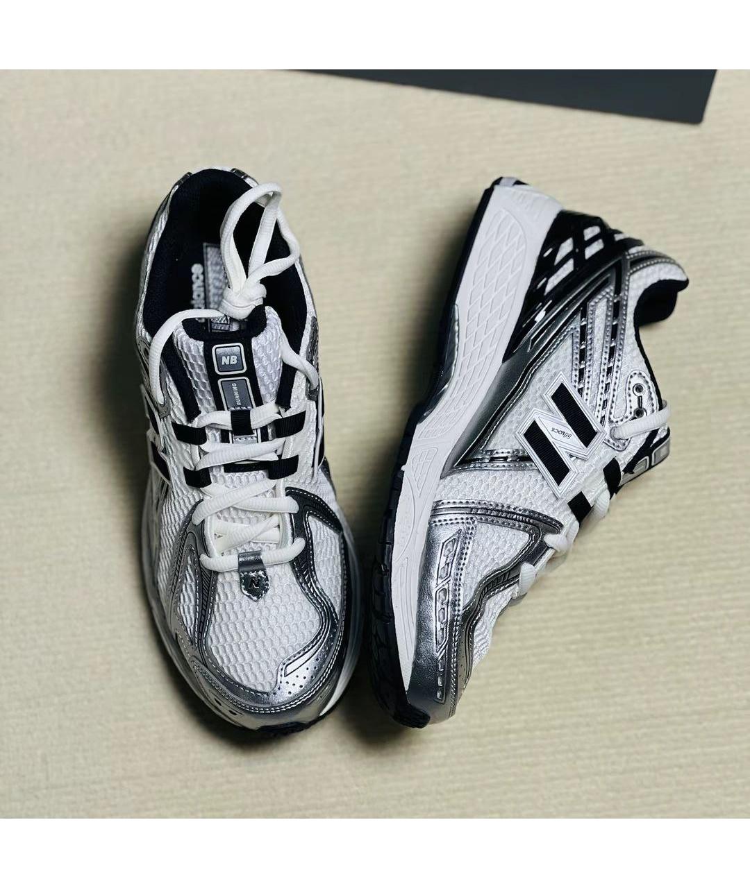 NEW BALANCE Белые текстильные кроссовки, фото 3