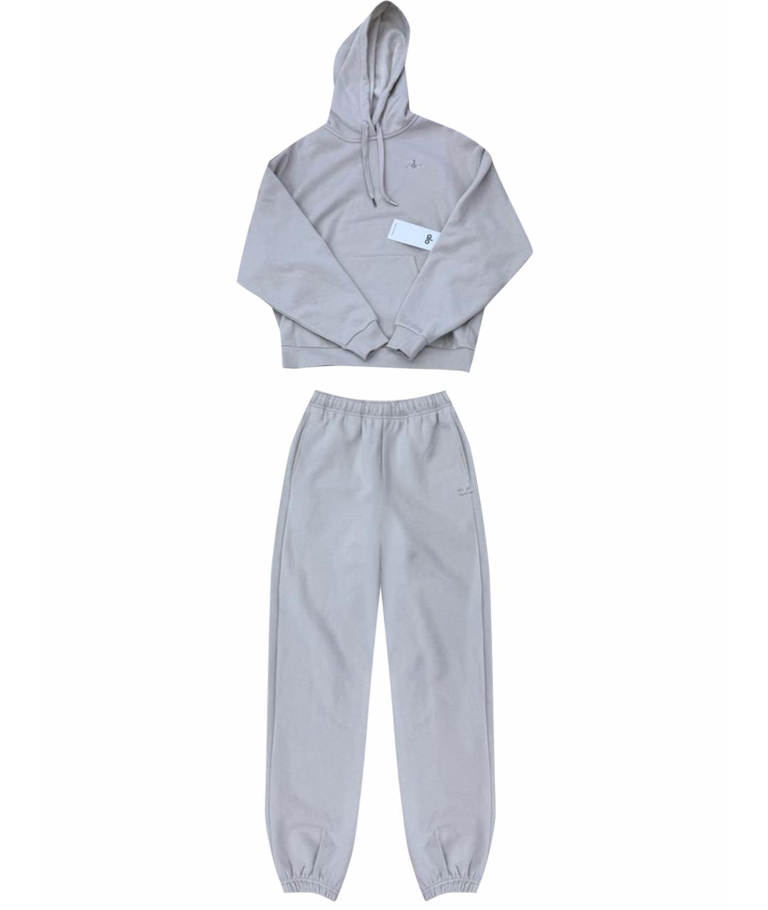 ALO YOGA Бежевый хлопковый спортивные костюмы, фото 1