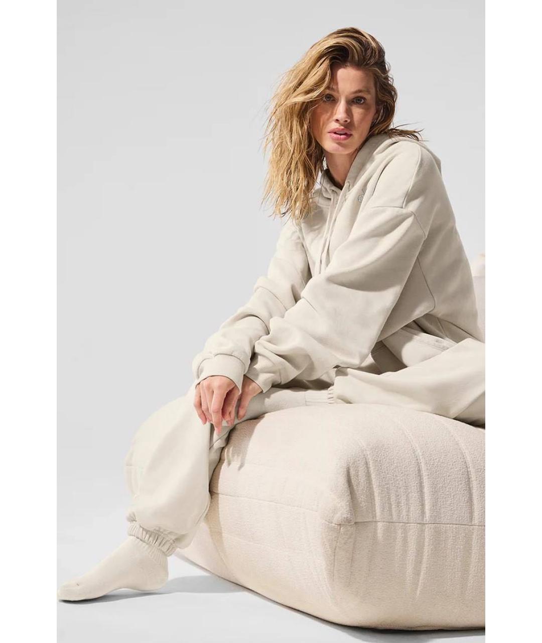 ALO YOGA Бежевый хлопковый спортивные костюмы, фото 3