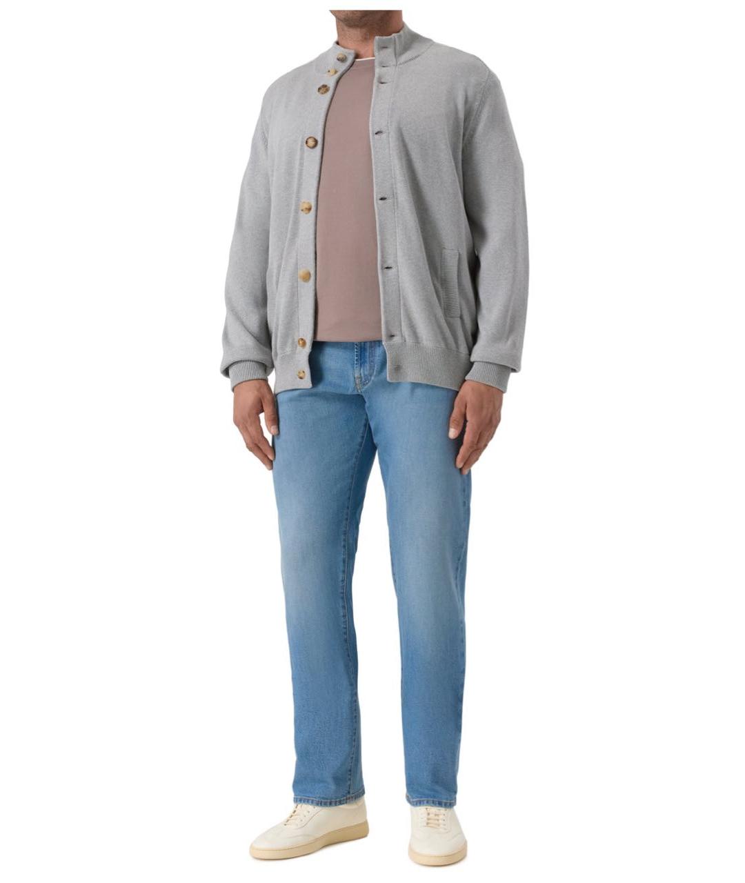 BRUNELLO CUCINELLI Бежевая хлопковая футболка, фото 5