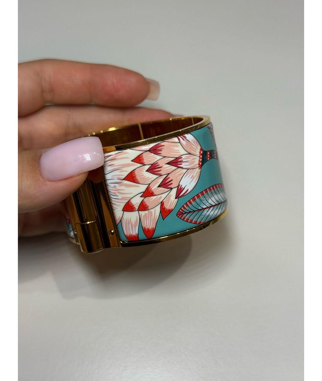 HERMES Золотой металлический браслет, фото 3