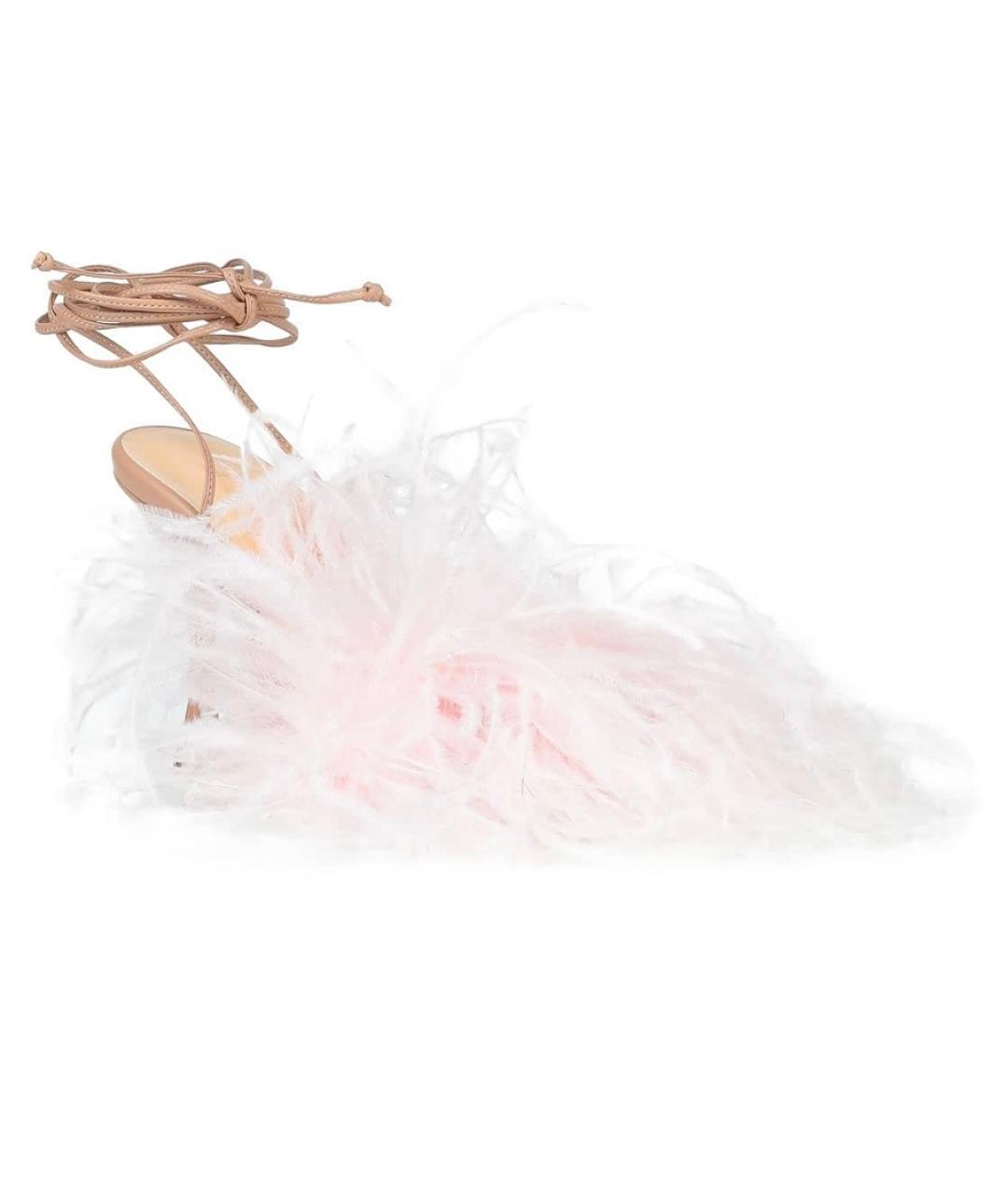 MAGDA BUTRYM Розовые кожаные босоножки, фото 6