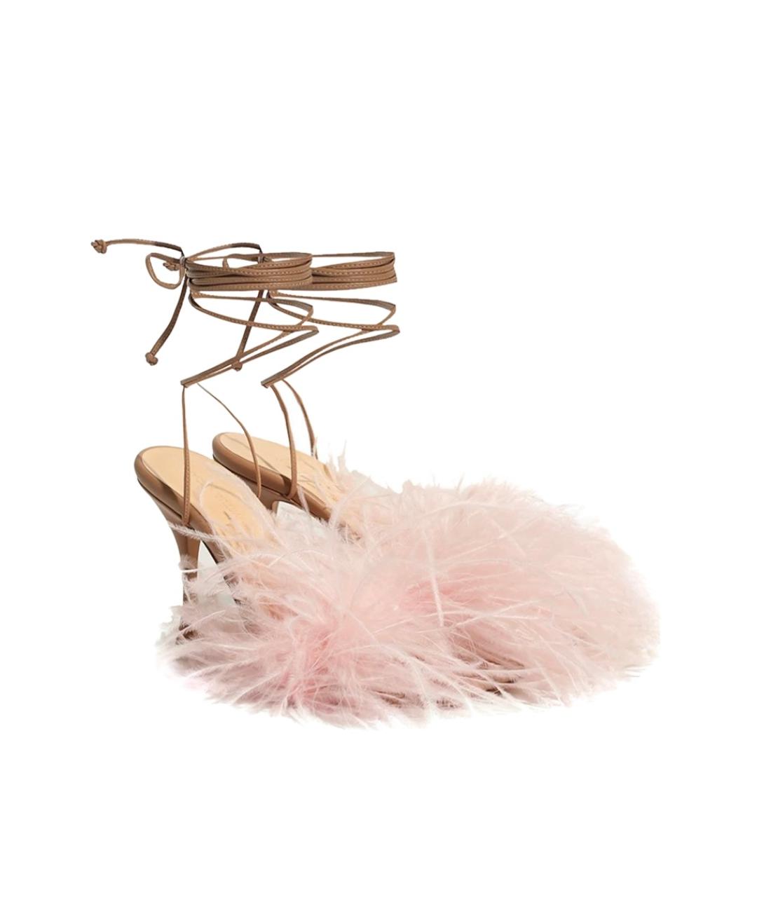 MAGDA BUTRYM Розовые кожаные босоножки, фото 2