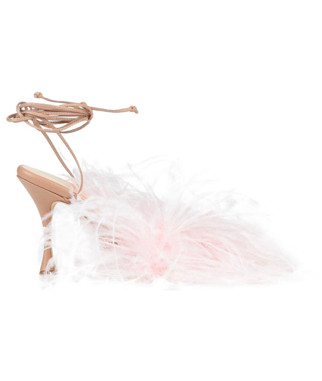 MAGDA BUTRYM Розовые кожаные босоножки, фото 5