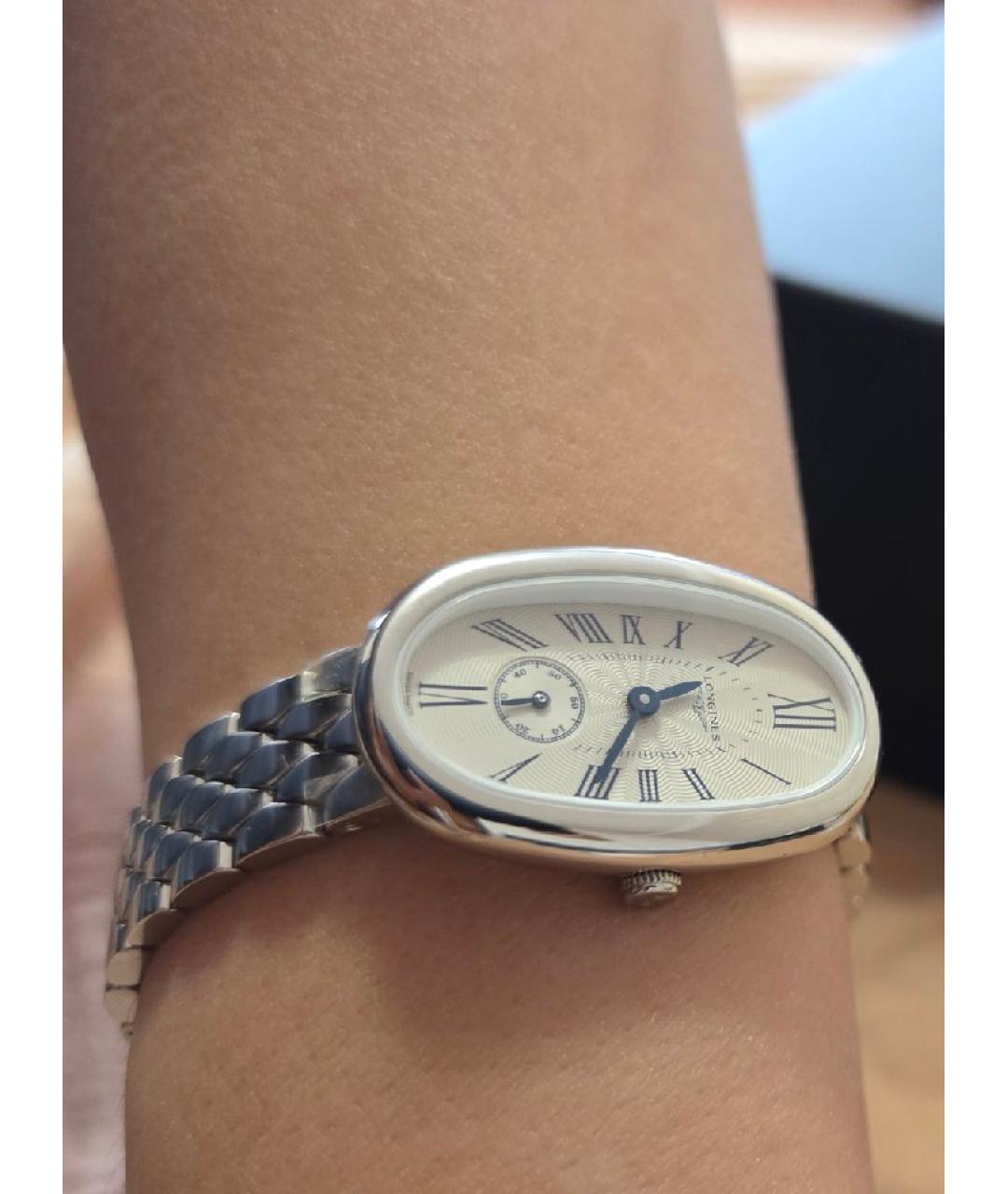 LONGINES Серебряные металлические часы, фото 7