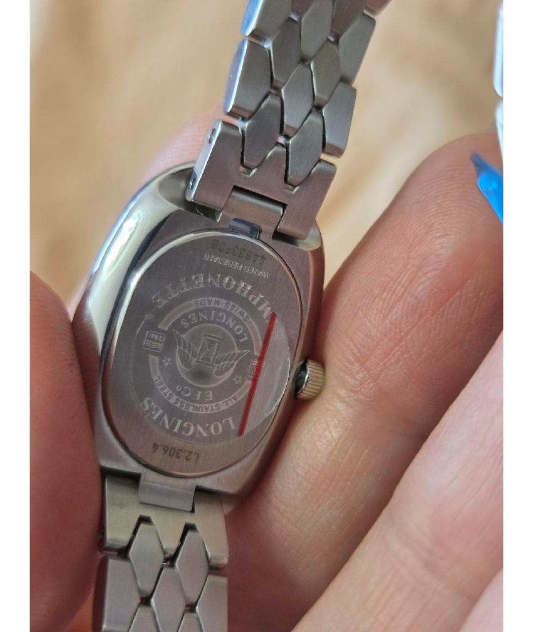 LONGINES Серебряные металлические часы, фото 2