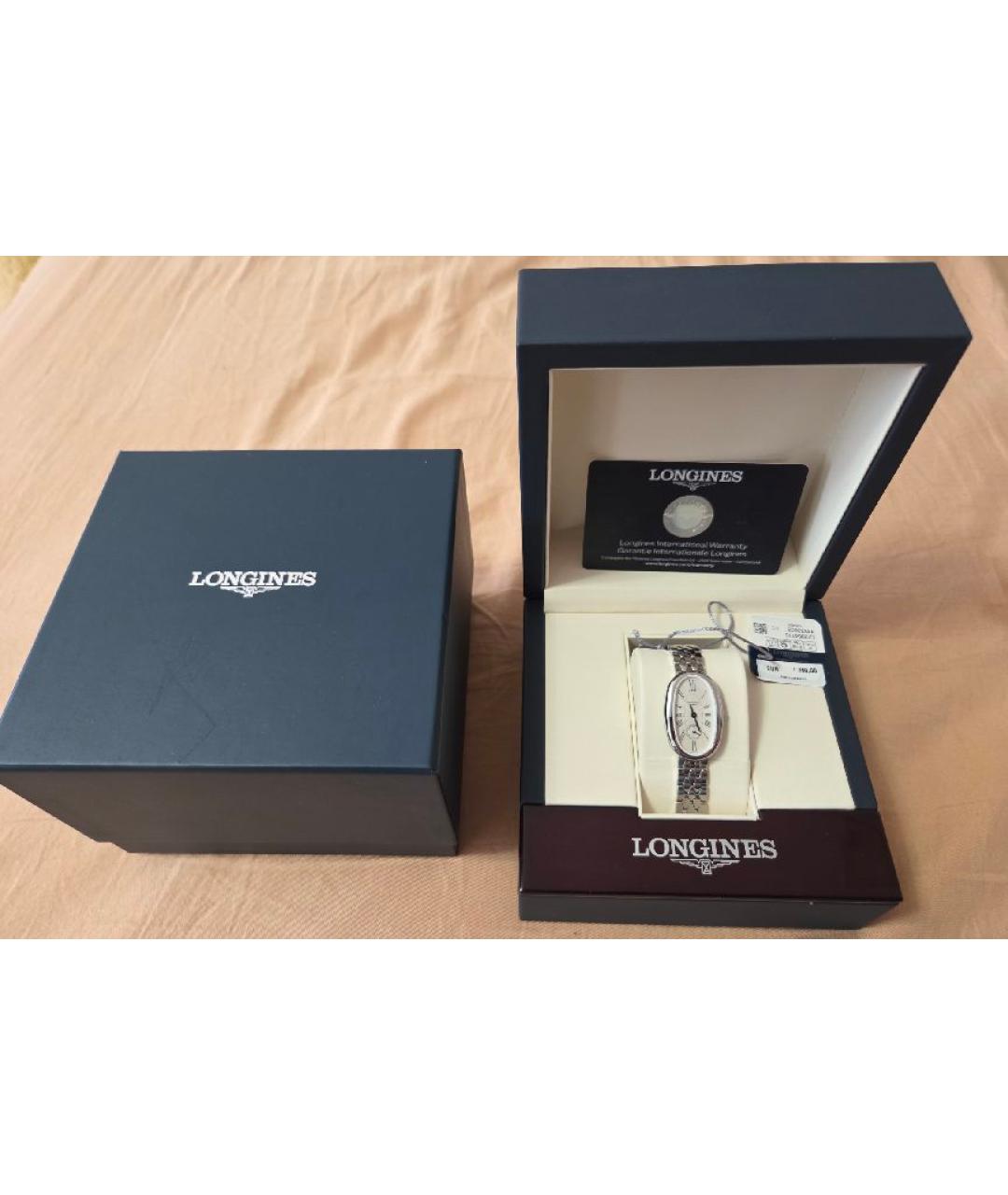 LONGINES Серебряные металлические часы, фото 4