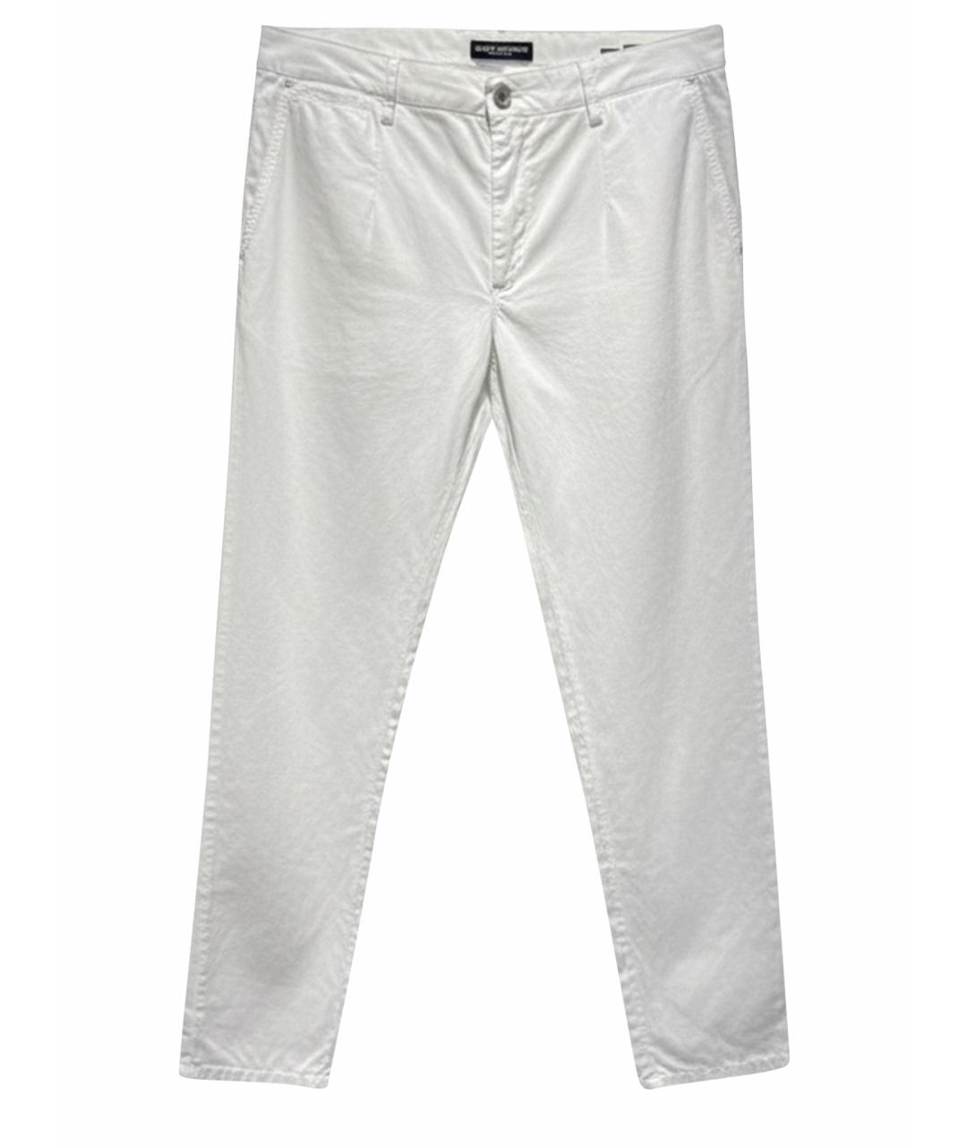 DOLCE&GABBANA Белые хлопковые повседневные брюки, фото 1