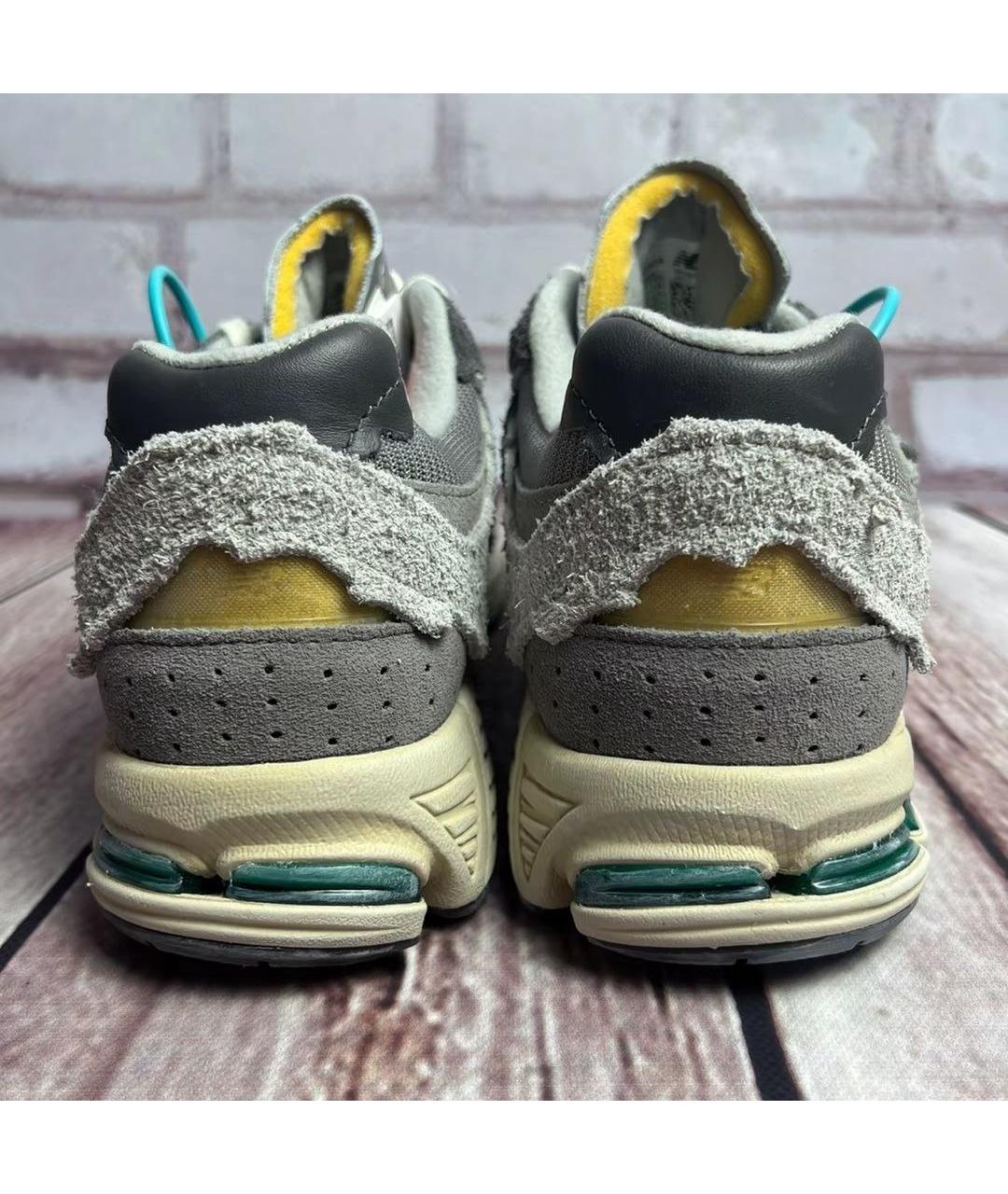 NEW BALANCE Серые текстильные низкие кроссовки / кеды, фото 5