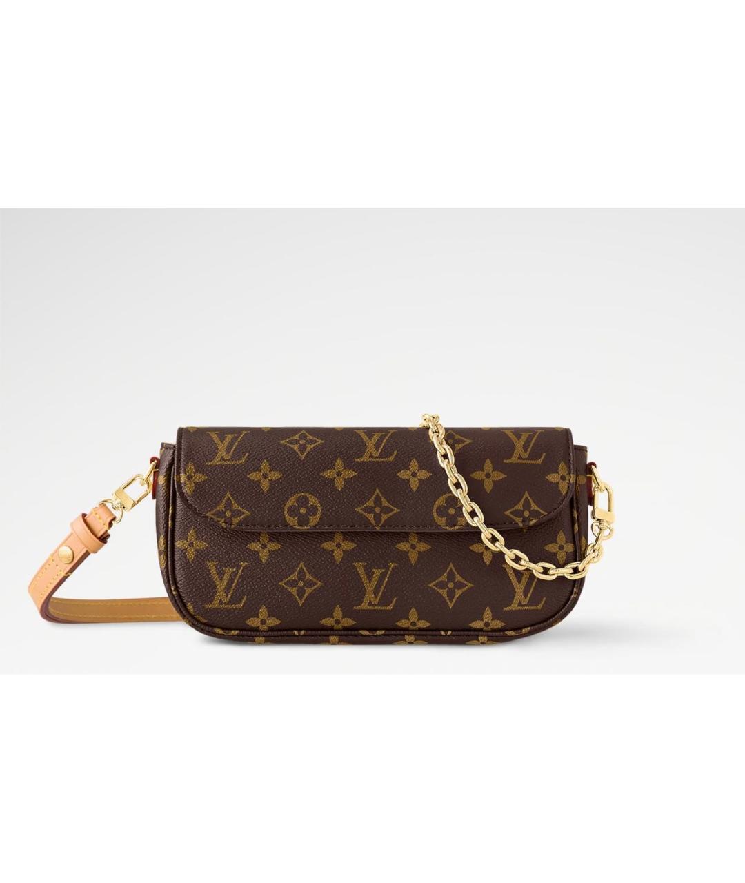 LOUIS VUITTON Коричневая сумка с короткими ручками, фото 2