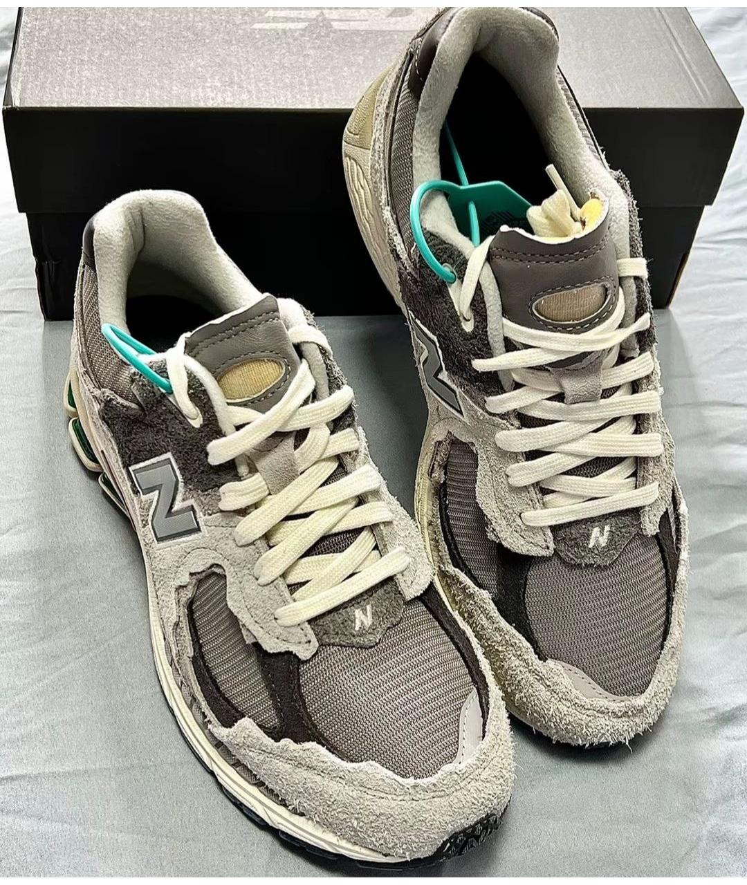 NEW BALANCE Серые текстильные кроссовки, фото 3