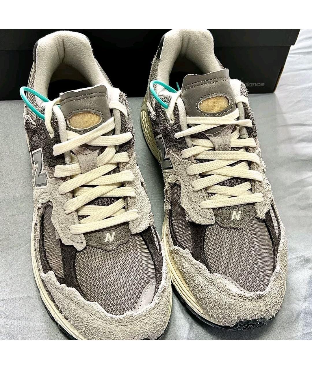 NEW BALANCE Серые текстильные кроссовки, фото 2