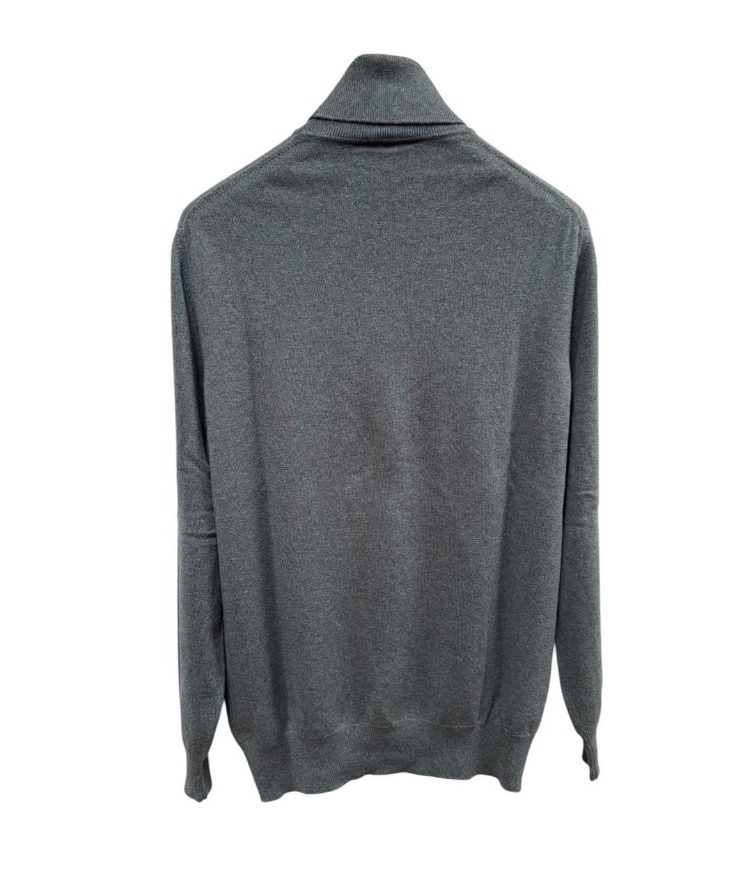 LORO PIANA Серая кашемировая водолазка, фото 2