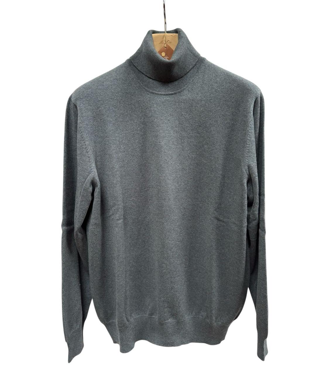 LORO PIANA Серая кашемировая водолазка, фото 5