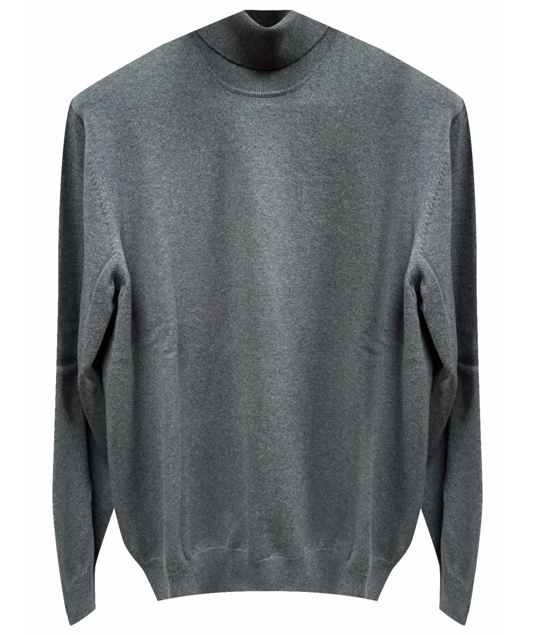 LORO PIANA Серая кашемировая водолазка, фото 1