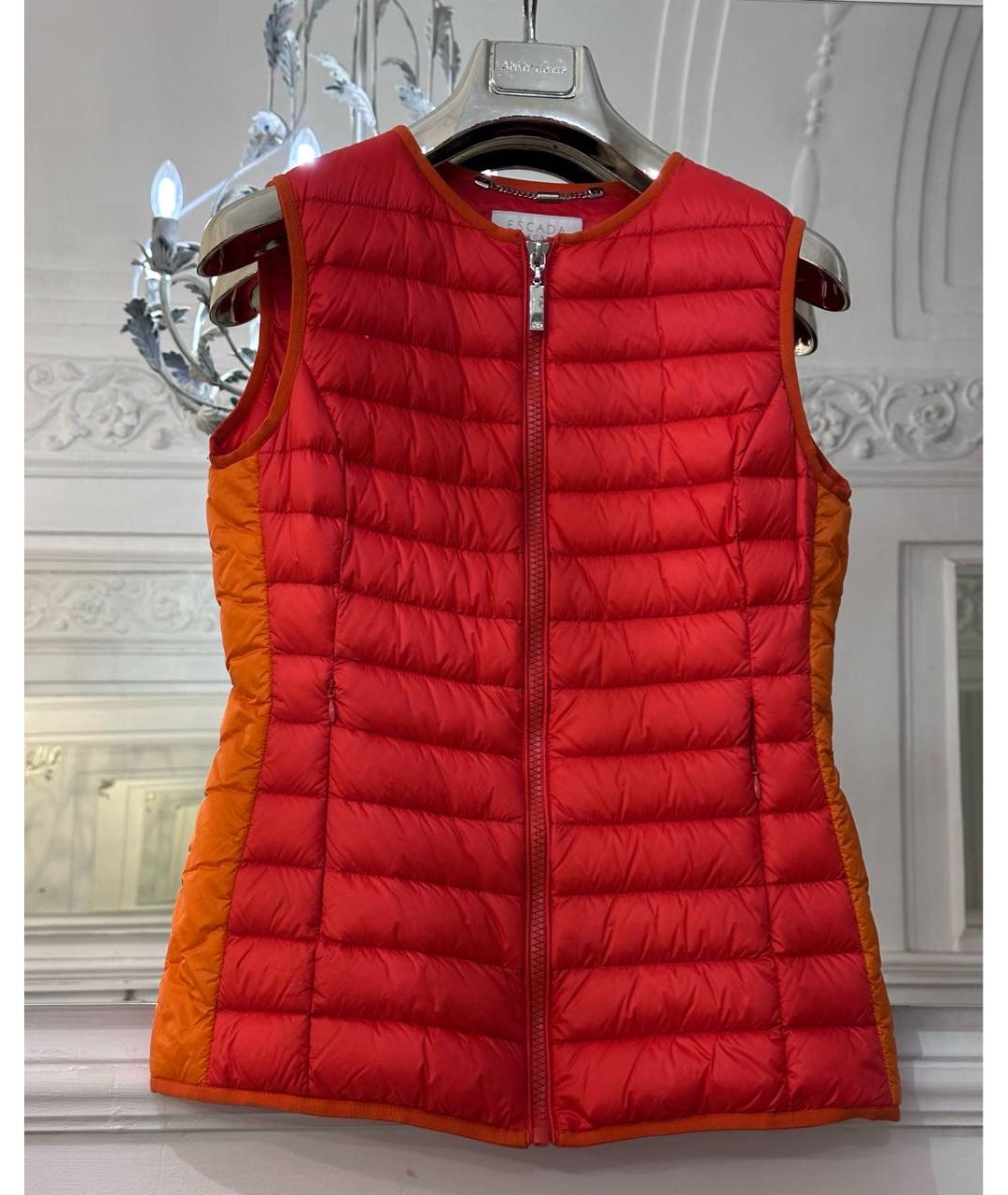ESCADA Оранжевый полиамидовый жилет, фото 8