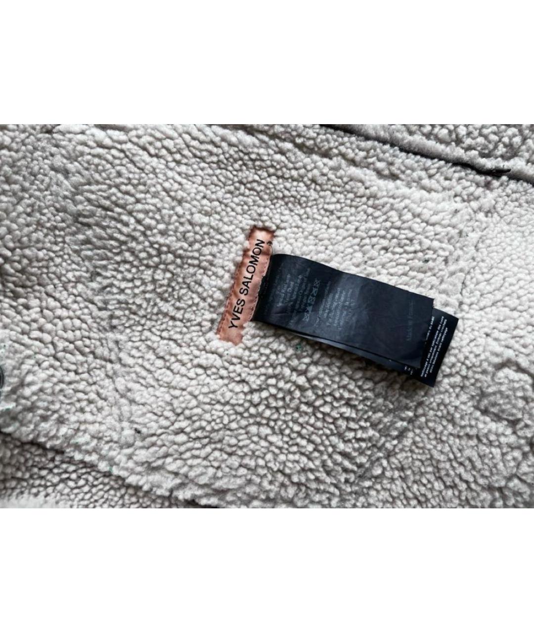 YVES SALOMON Коричневая кожаная дубленка, фото 5