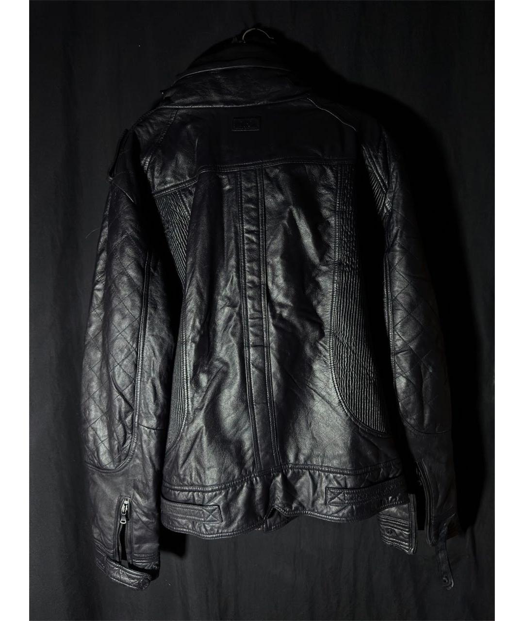DOLCE&GABBANA Черная кожаная куртка, фото 2