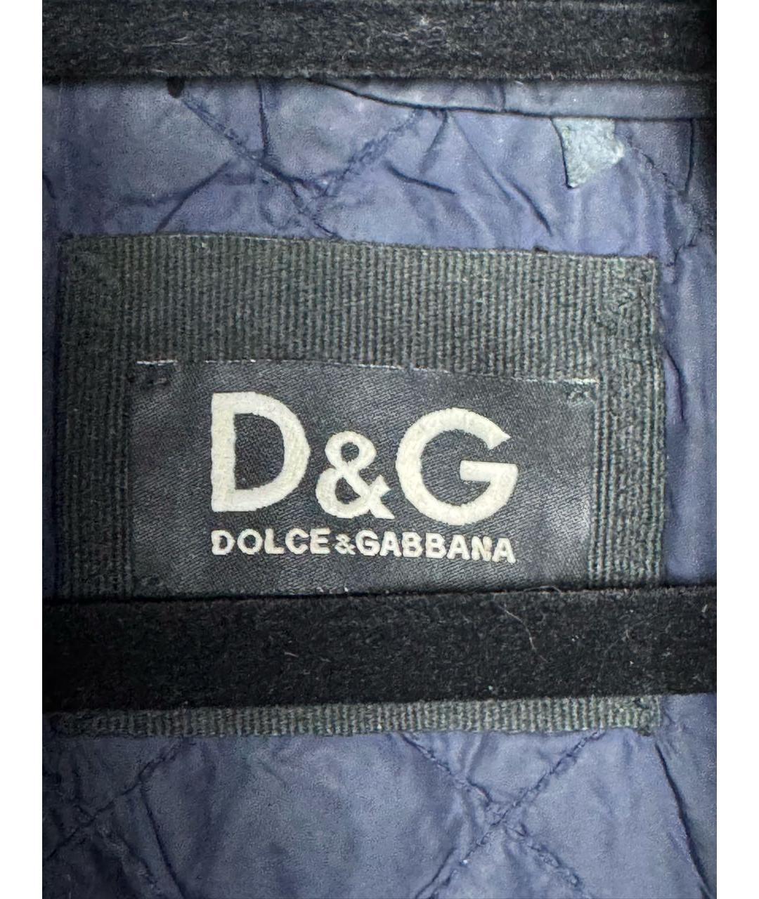 DOLCE&GABBANA Черная кожаная куртка, фото 5