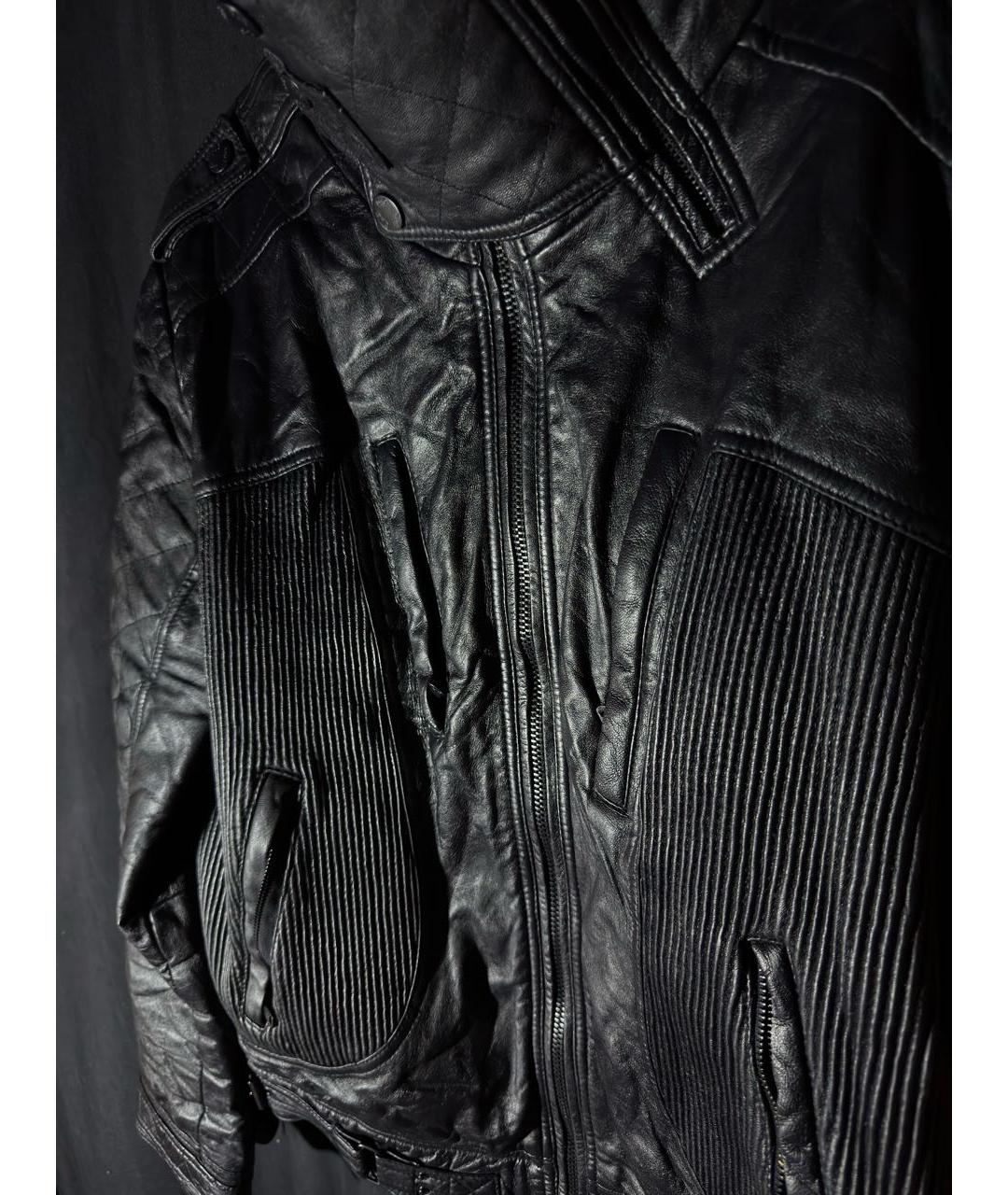 DOLCE&GABBANA Черная кожаная куртка, фото 4