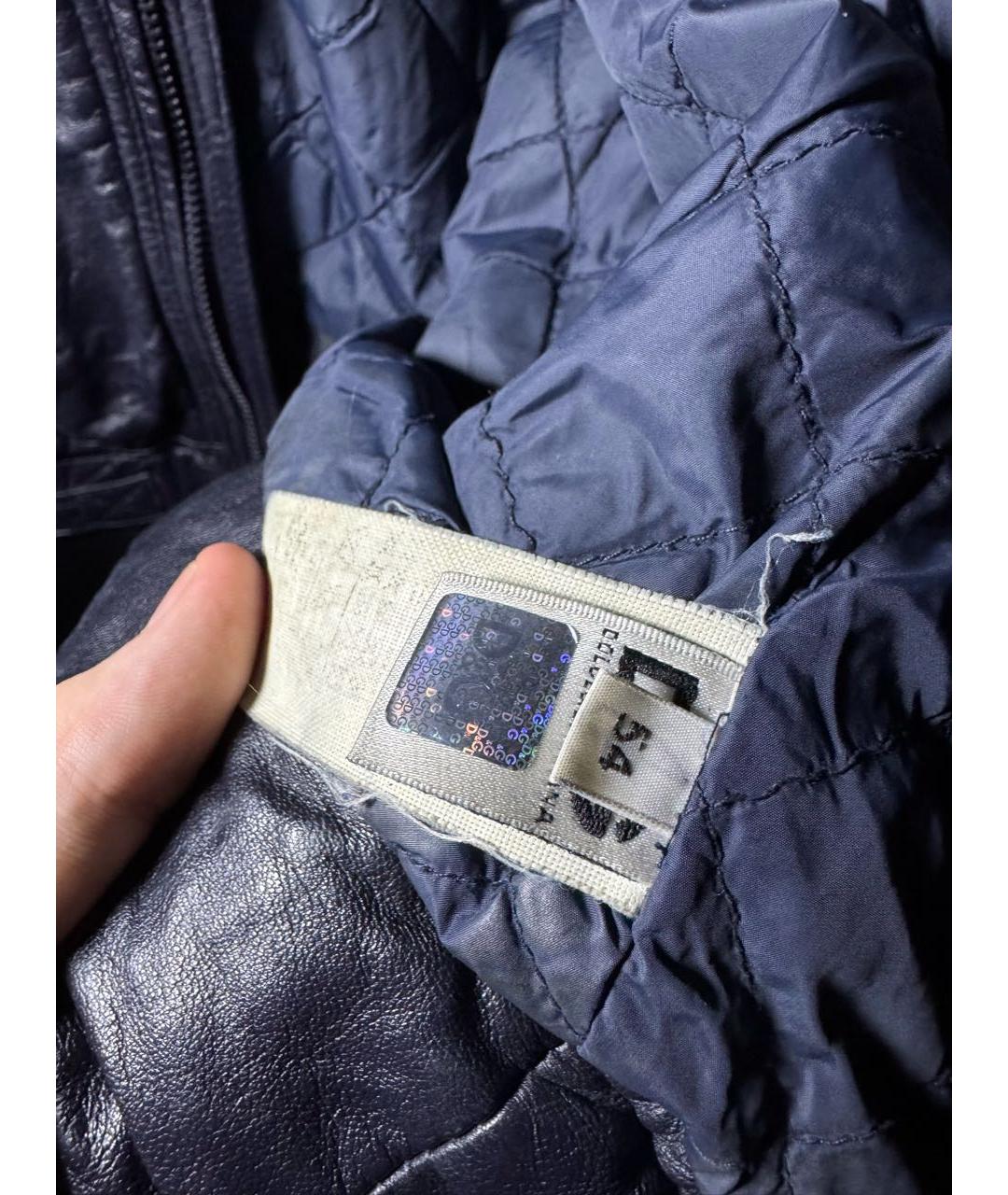 DOLCE&GABBANA Черная кожаная куртка, фото 6