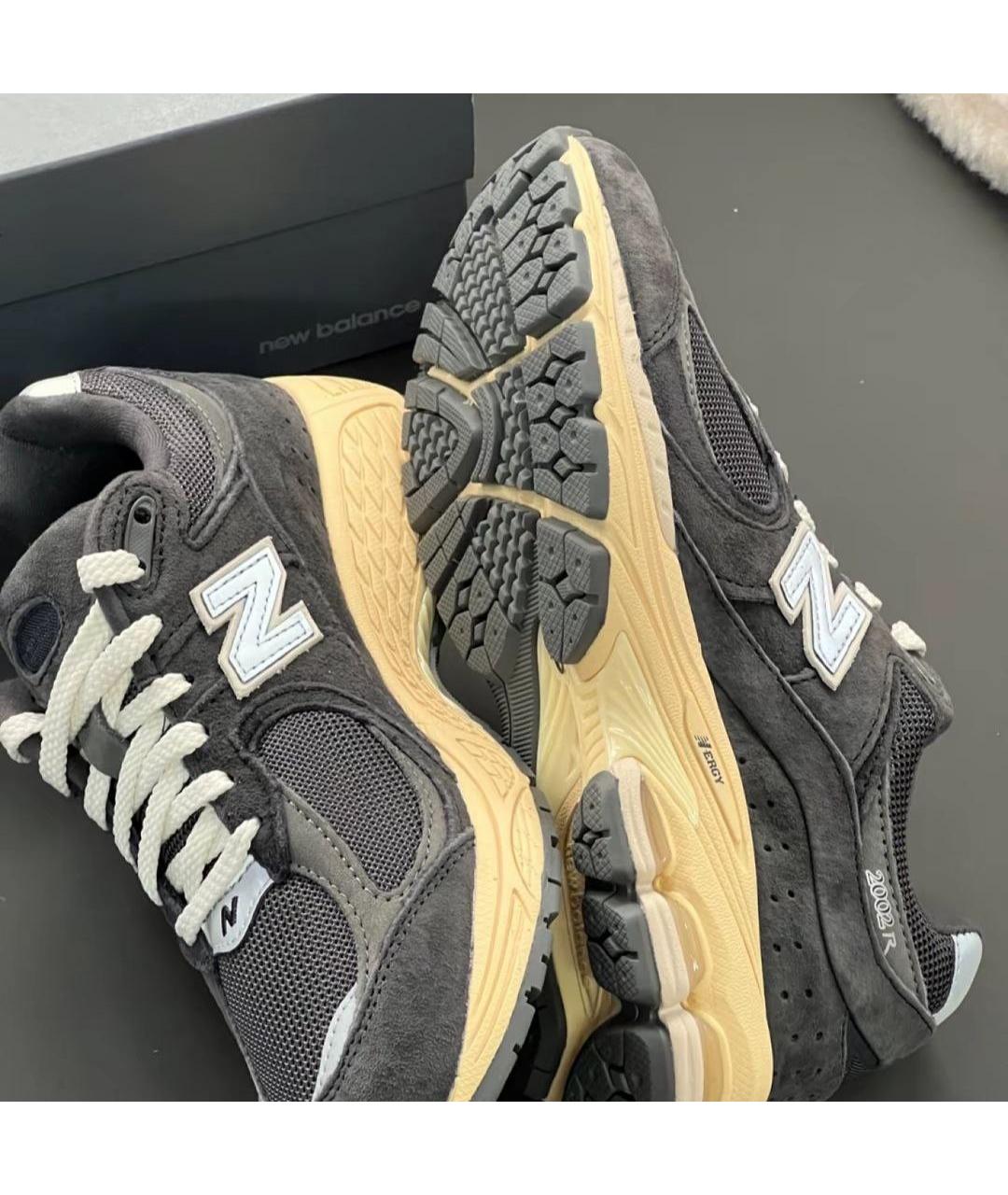 NEW BALANCE Черные текстильные низкие кроссовки / кеды, фото 4