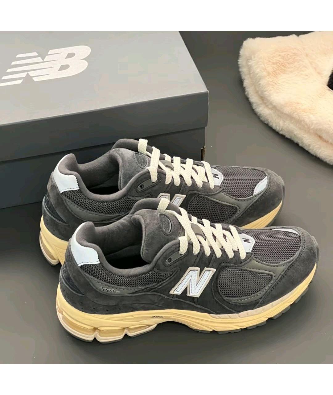 NEW BALANCE Черные текстильные низкие кроссовки / кеды, фото 2
