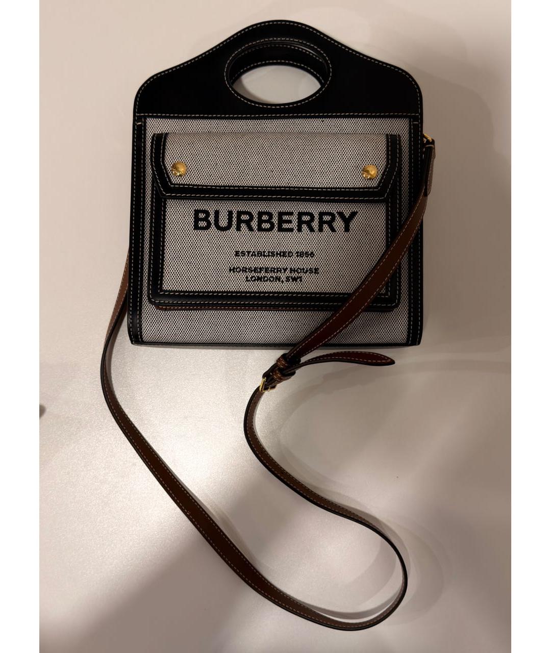 BURBERRY Мульти кожаная сумка через плечо, фото 5