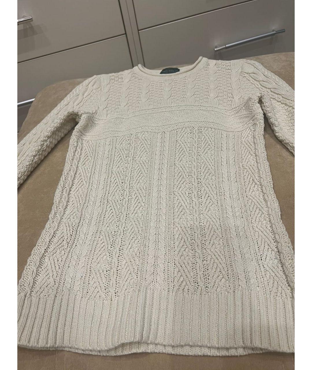 RALPH LAUREN Бежевый хлопковый джемпер / свитер, фото 4