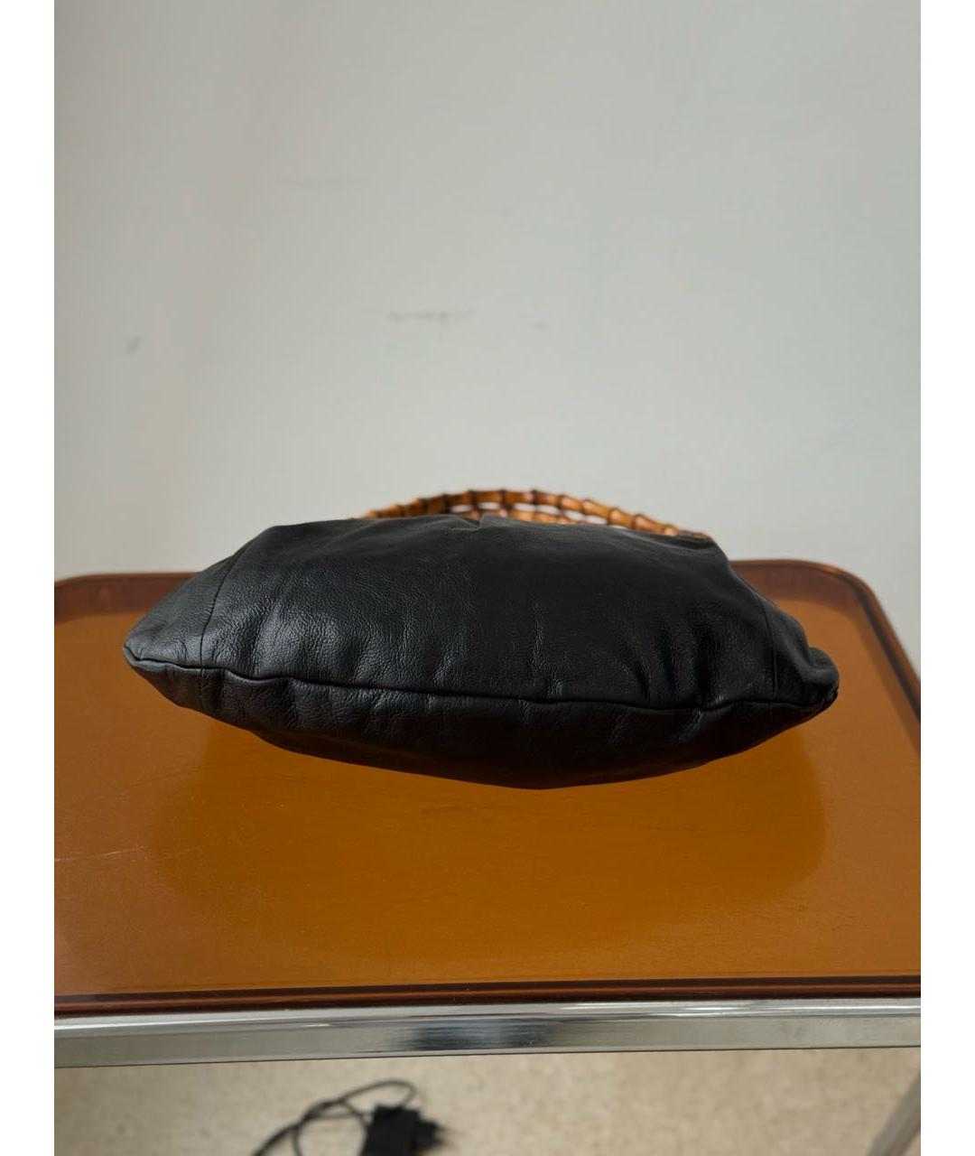 GUCCI Черная кожаная сумка через плечо, фото 5