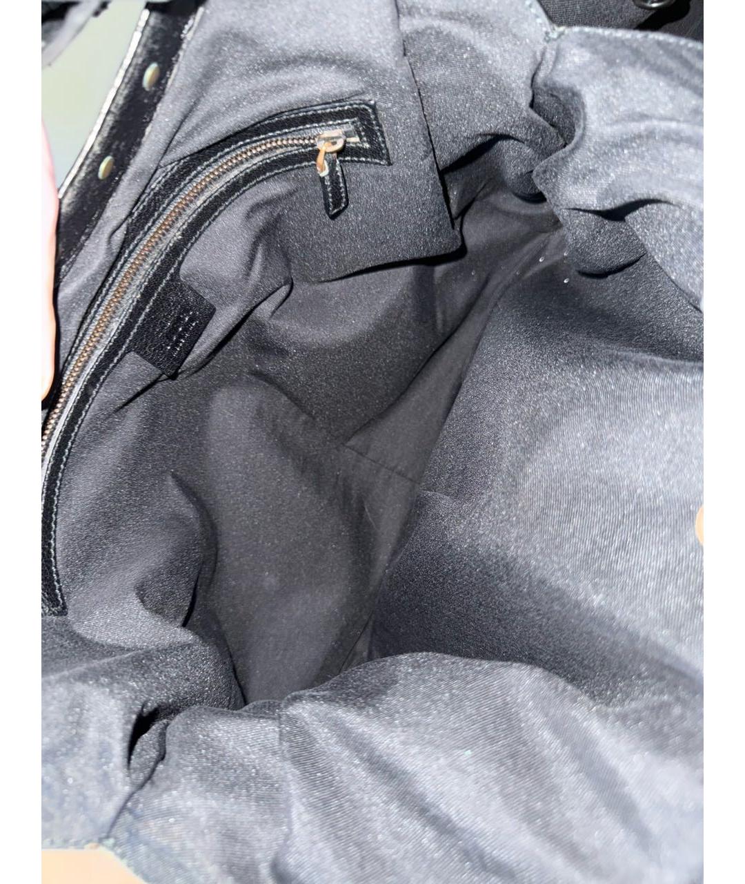 GUCCI Черная кожаная сумка через плечо, фото 8