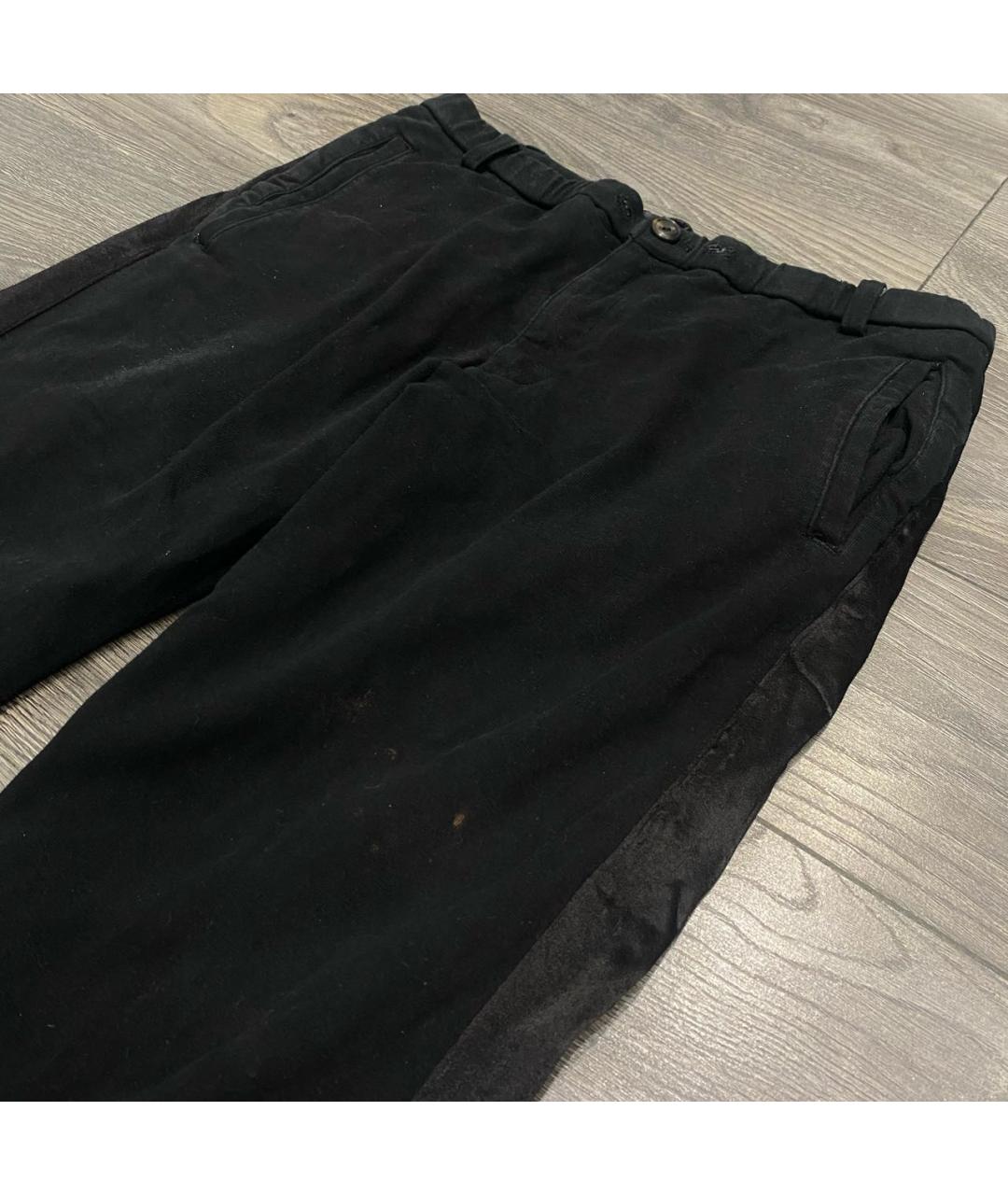 ATTACHMENT Черные хлопковые повседневные брюки, фото 3