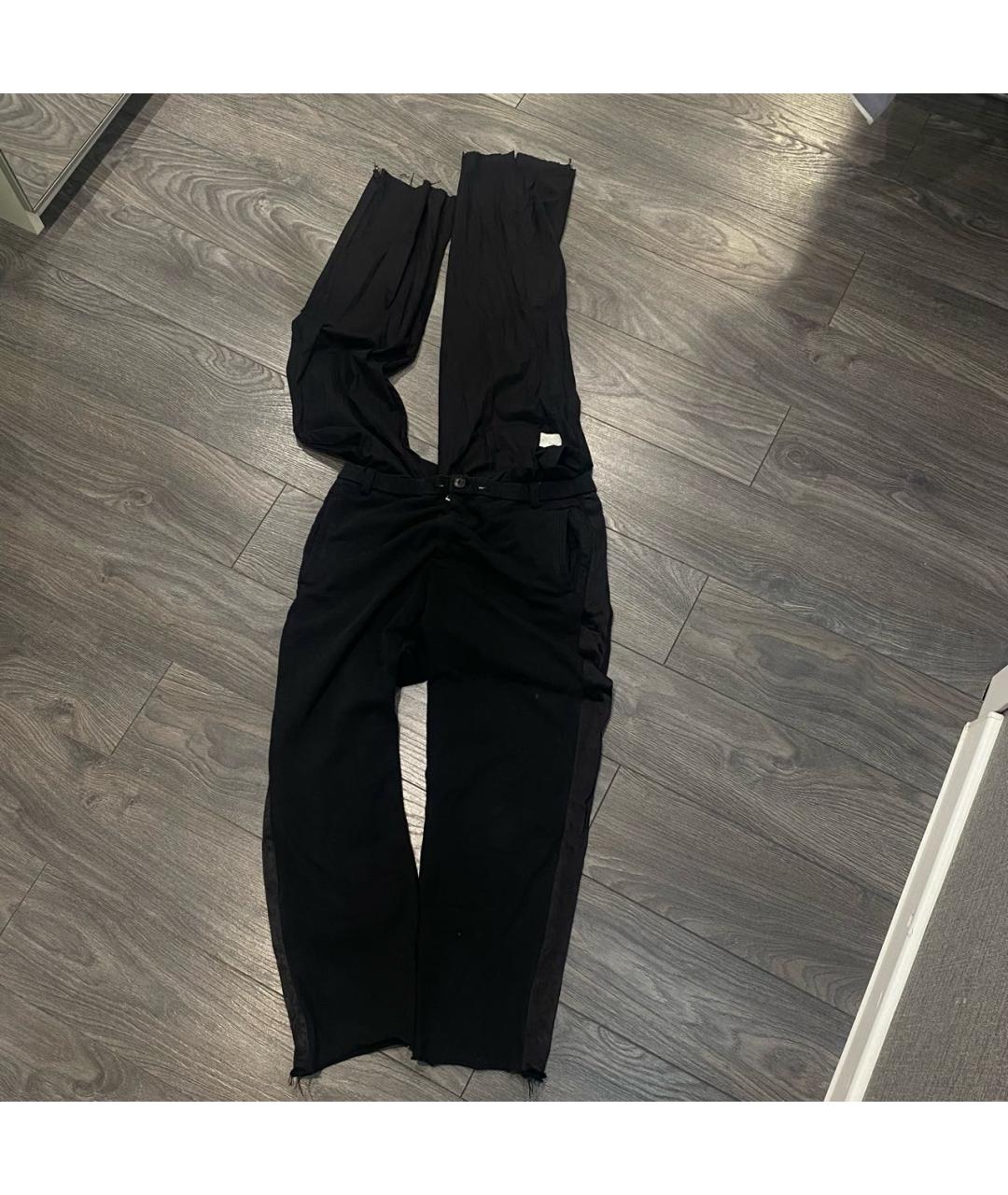 ATTACHMENT Черные хлопковые повседневные брюки, фото 9