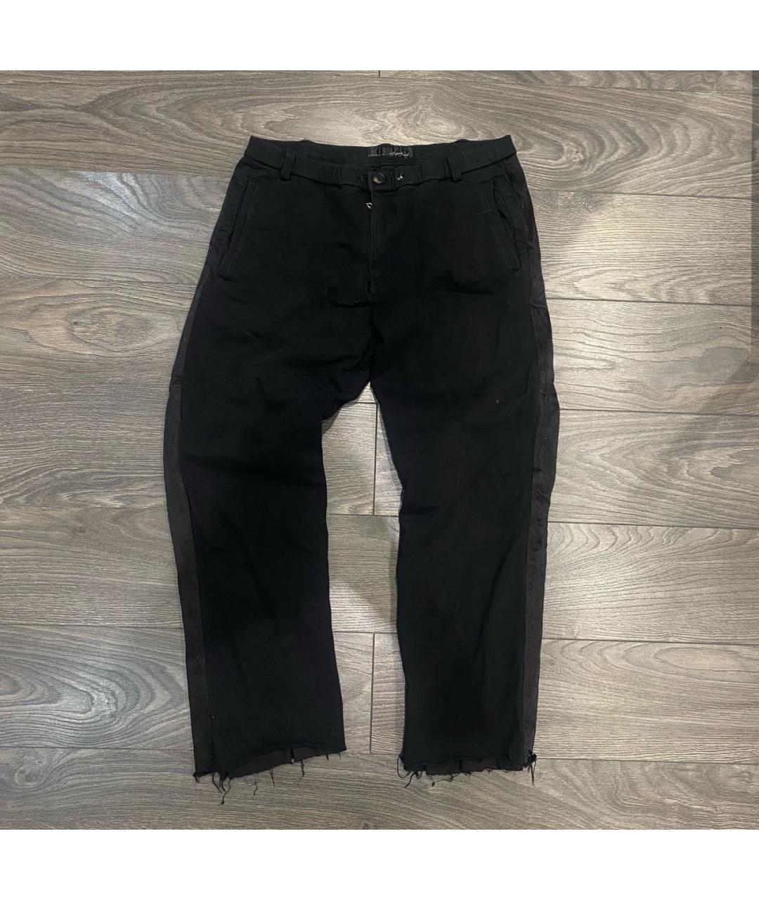 ATTACHMENT Черные хлопковые повседневные брюки, фото 2