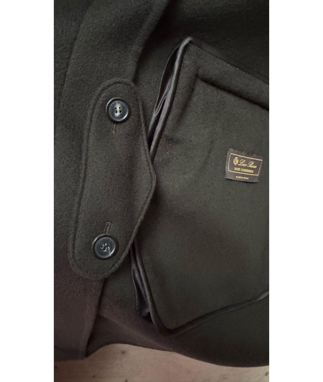 LORO PIANA Коричневое кашемировое пальто, фото 5