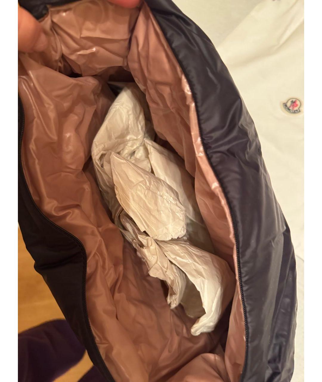 MONCLER Черная тканевая дорожная/спортивная сумка, фото 2