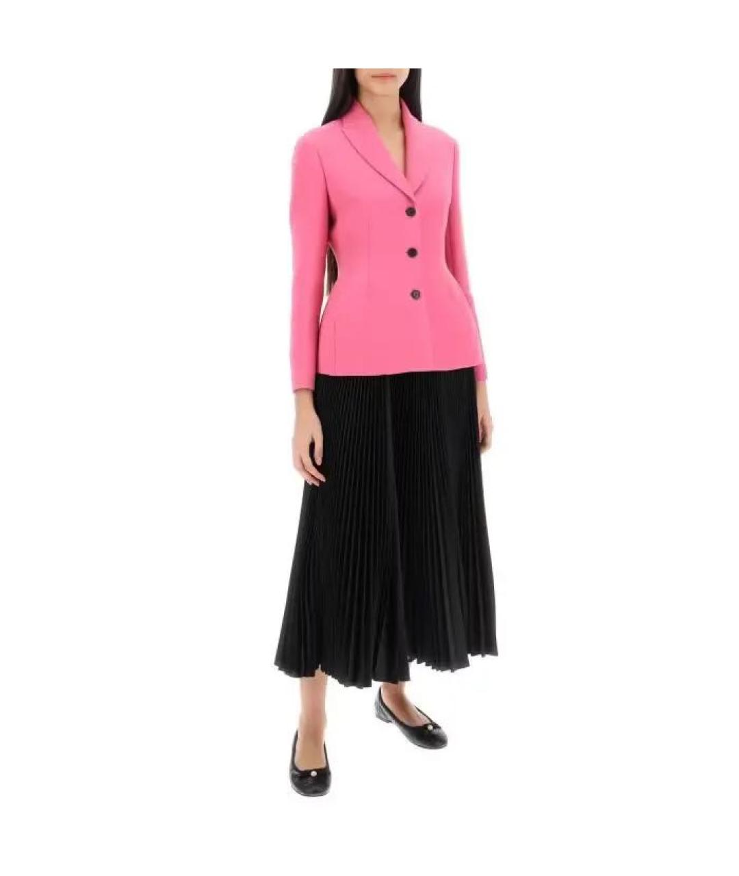 CHRISTIAN DIOR Розовый шерстяной жакет/пиджак, фото 7